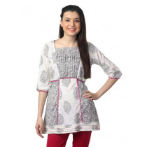 Mother Earth Women White Kurti
