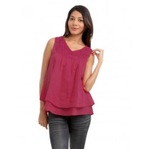 Mineral Women Dark Pink Top