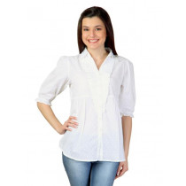 Mineral Women Soild White Tunic