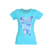 Nike Women Slim Crew Blue T-shirt