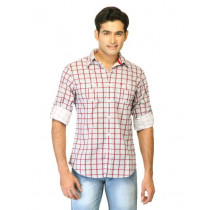 United Colors of Benetton Men Check Red Shirts