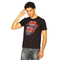 Rolling Stone Men's Union Jack Black T-shirt