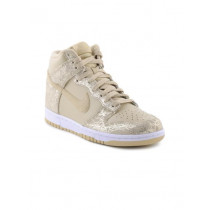 Nike Women Beige Dunk High Casual Shoes