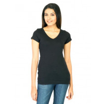 UCB Women's V Neck Black T-shirt