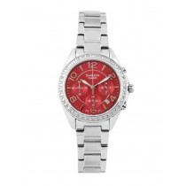 CASIO Sheen Women Red Dial Chronograph Watch SX039 SHE-5022D-4ADR