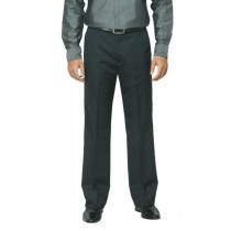 John Miller Men Striped Navy Blue Trousers