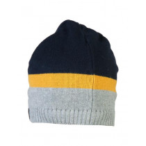 Proline Men Navy & Grey Colourblocked Beanie