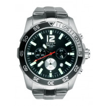 Esprit Men Athletic Silver Black Steel Watches