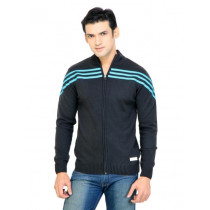 ADIDAS Men Solid Black Sweaters