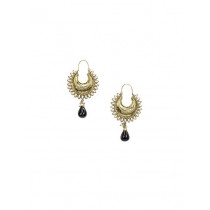 Royal Diadem Black Earrings