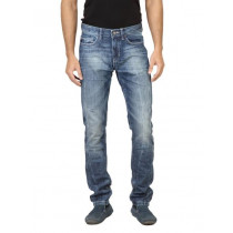 United Colors of Benetton Men Washed Blue Jeans