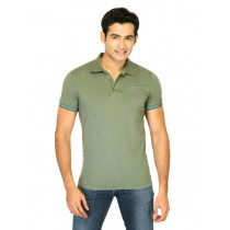 Puma Men Jersey Green Polo Tshirts