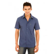 United Colors of Benetton Men Summer Navy Blue Shirt