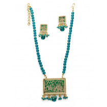 Royal Diadem Green Jewellery Set
