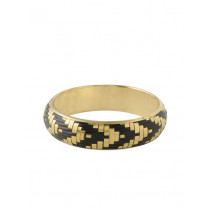 ToniQ Women Gold & Black Bangle