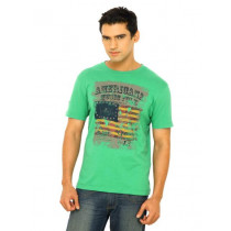 Wrangler Men American Music Folk Green T-Shirts