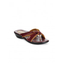 Portia Women Maroon Flats