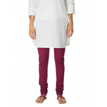 Fabindia Women Maroon Leggings