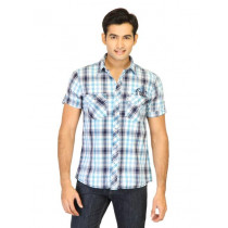 Belmonte Men Check White Shirts