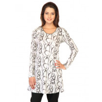 W Women Printed White Kurtis