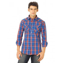 Flying Machine Men Ydc Blue Shirts