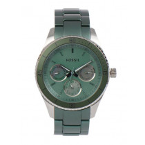 Fossil Women Green Chronograph Watch