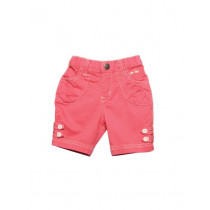 Gini and Jony Girls Woven Pink Pedal Pusher