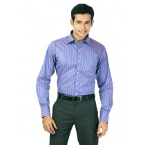 Genesis Men Stripes Blue Shirts