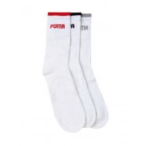 PUMA Men Set of 3 White Above Ankle-Length Socks