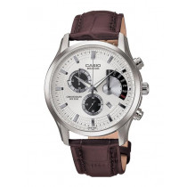 Casio Enticer Men Silver-Toned Dial Chronograph Watch BS062