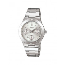 Casio Enticer Women Silver Analogue Multi-Dial Watch LTP-2083D-7AVDF(A529)