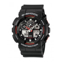 CASIO G-Shock Men Black Analogue-Digital Watch GA-100-1A4DR G272