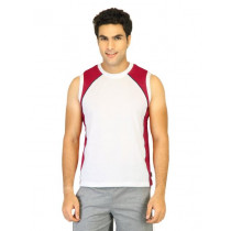 Hanes Men Sleeveless Crew White Innerwear T-shirt