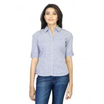 Scullers For Her Check Blue Shirt