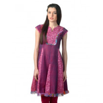 Mother Earth Women Purple Kurta
