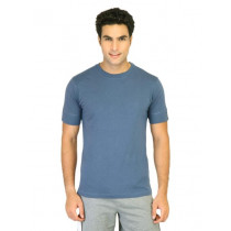 Hanes Men Blue Crew Duo Dry Body Fit Crew T-shirt