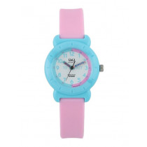 Q&Q Kids Girls White Dial Analog Watch