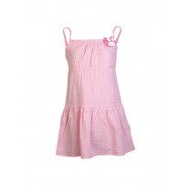 Doodle Girls Printed Pink Dress