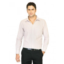 Belmonte Men Stripes White Shirts