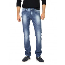 Spykar Men Washed Blue Jeans