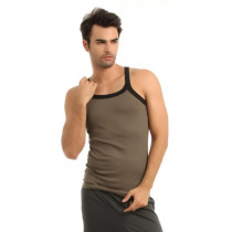 Hanes Men Khaki Innerwear Vest