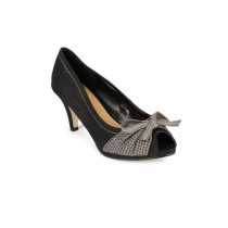 Cobblerz Women Black Peep Toes