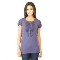 United Colors of Benetton Women Purple Top