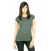 United Colors of Benetton Women Solid Olive Top