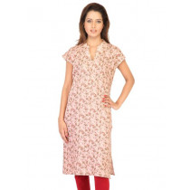 W Women Printed Pink Kurtas