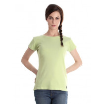 Femella Women Lime Green T-shirt