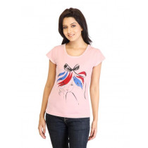Tokyo Talkies Women Printed Pink Top