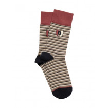 United Colors of Benetton Men Stripes Brown Socks