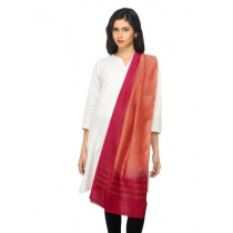 Fabindia Women Orange Chanderi Dupatta