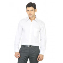 Mark Taylor Men Solid White Shirt